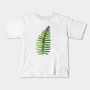 Green Fern Leaf Kids T-Shirt